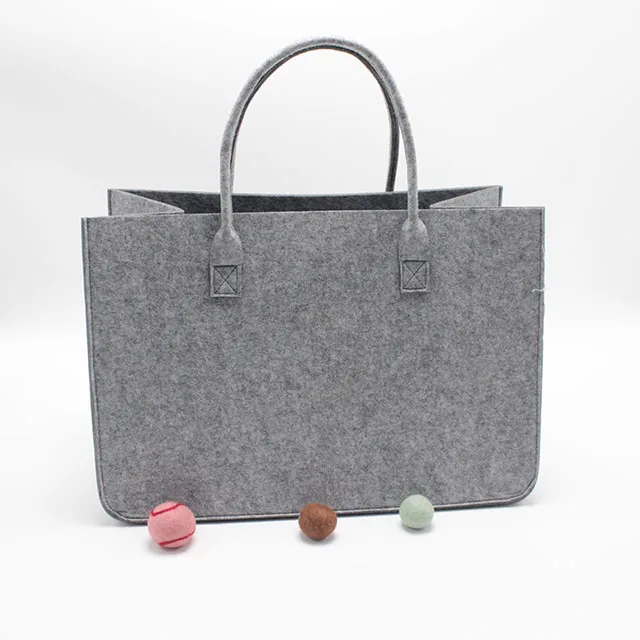 felt fabric women bag fashion bag for shopping