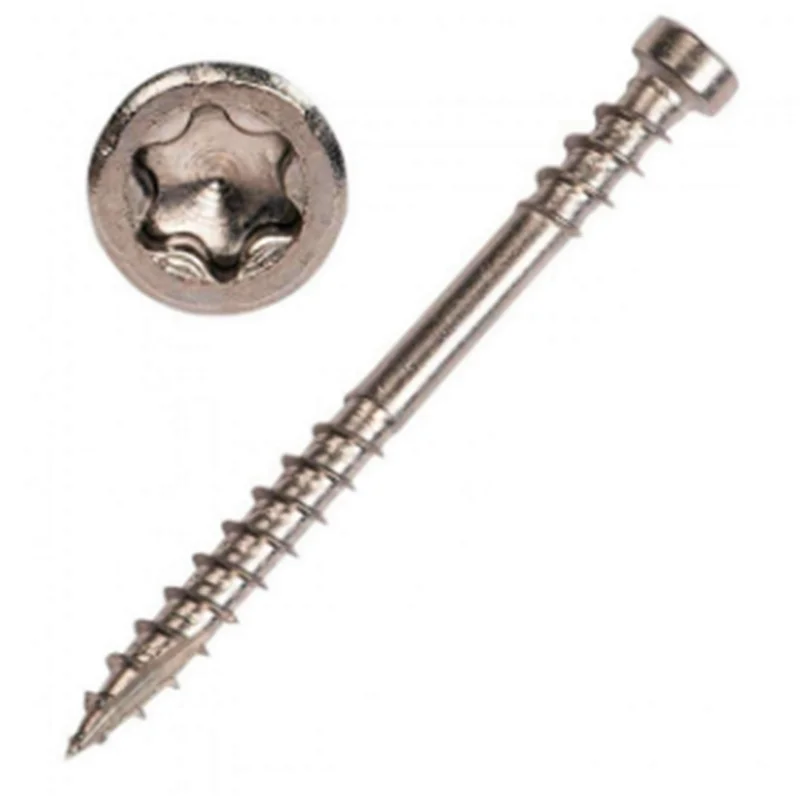 
Flat Head Torx double thread Type 17 A2 A4 composite deck screw 