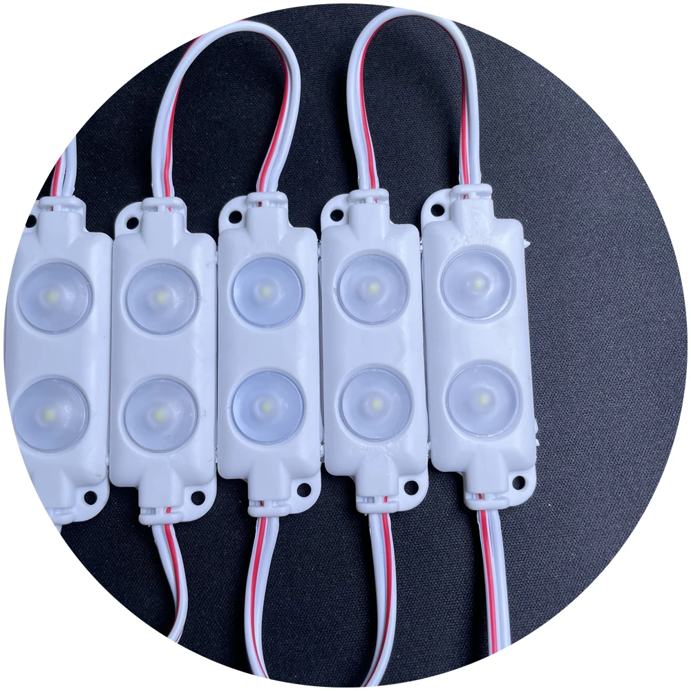 2leds 20pcs string DC12V illuminiated channel letter backlight 1W DC24V signage led module injection for light box
