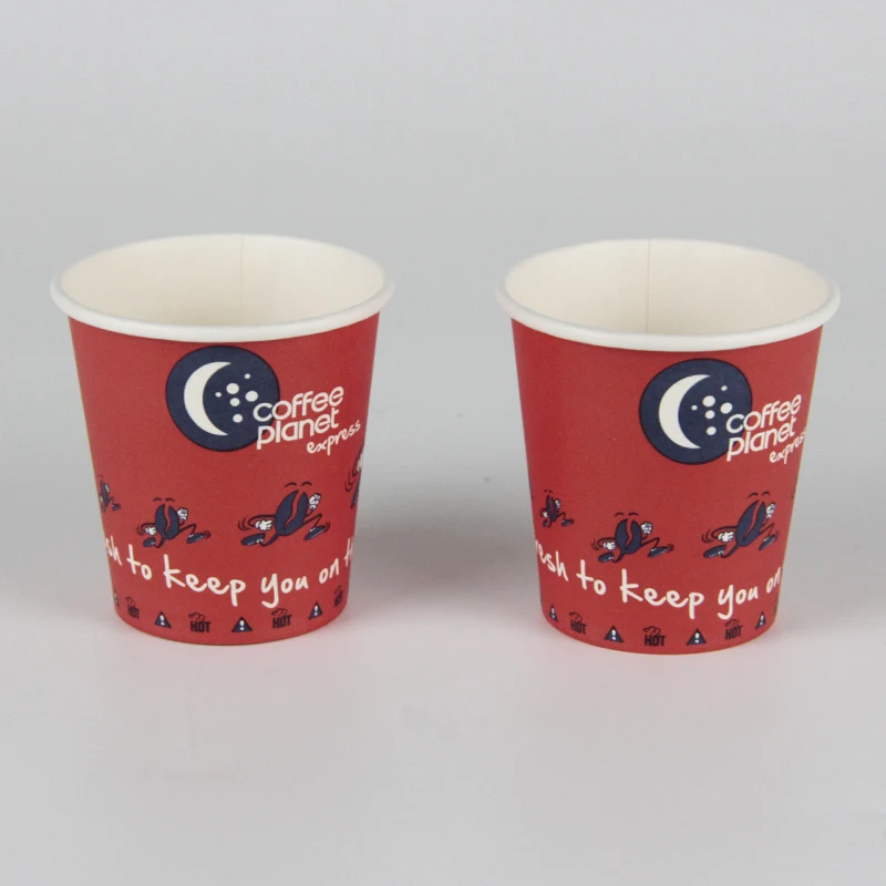 Factory Wholesale 8-16oz  compostable Customized Printing Coffee Paper Cup 100% plastic free paper cup