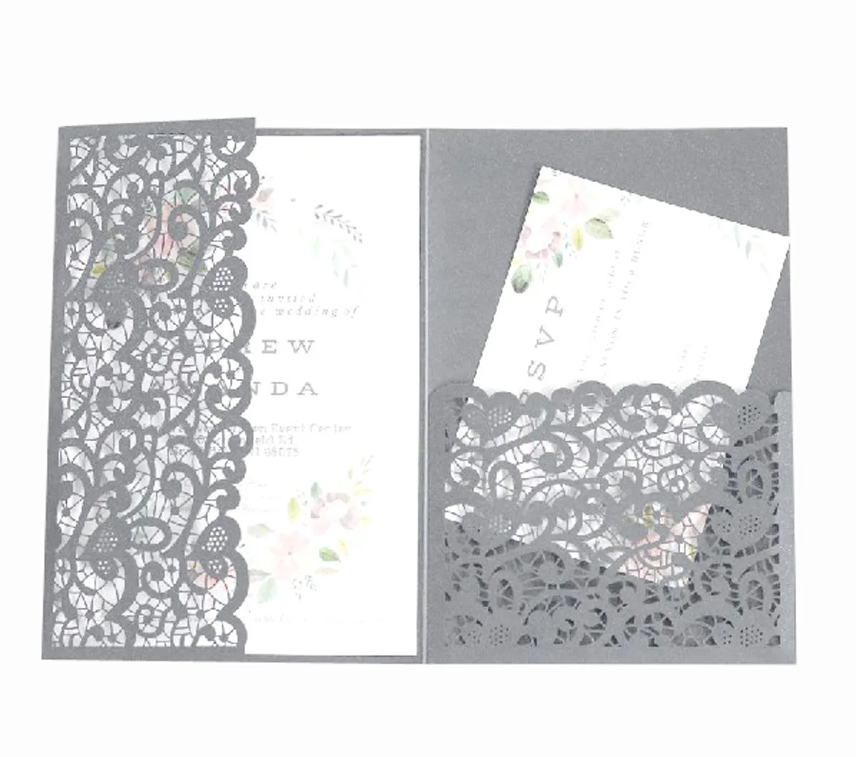 2023 Luxury article laser cut wedding invitations europe indian arabic nepali wedding invitation cards