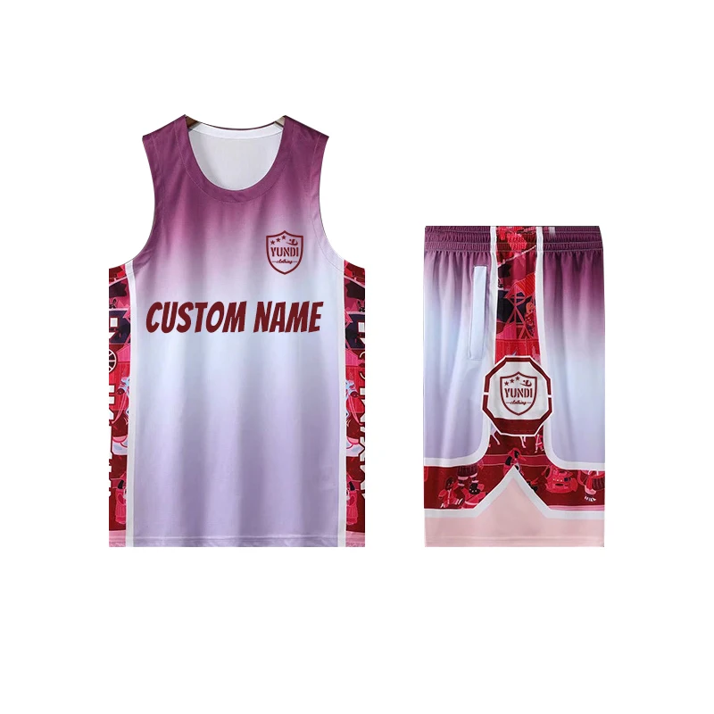 Custom Men Basketball Jerseys Printed Reversible Mesh Basketball Jersey Custom basketball jersey