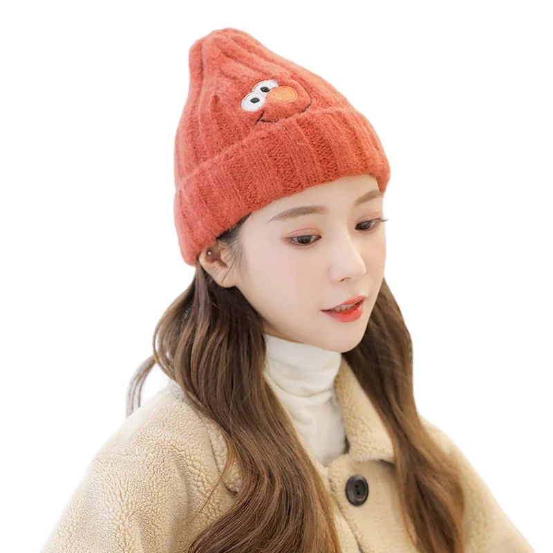 
CLIMATEL knitted hat Lovely girl autumn winter Korean fashion net red sweater hat cold Hat Women 