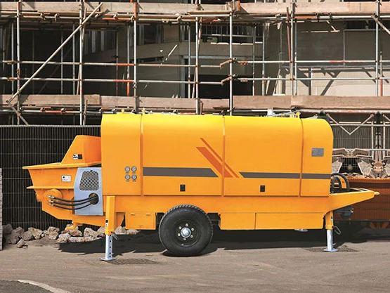 70/45 m3/h output Concrete Trailer Pump  HBT6016C-5S Trailer Diesel Concrete Line Pump