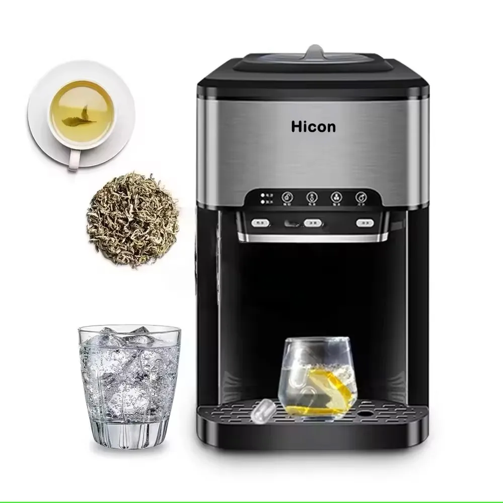 25kgs/24h Hot Selling Water Dispenser With Ice Maker Home Electric Ice Maker Making Machine With Water Dispenser