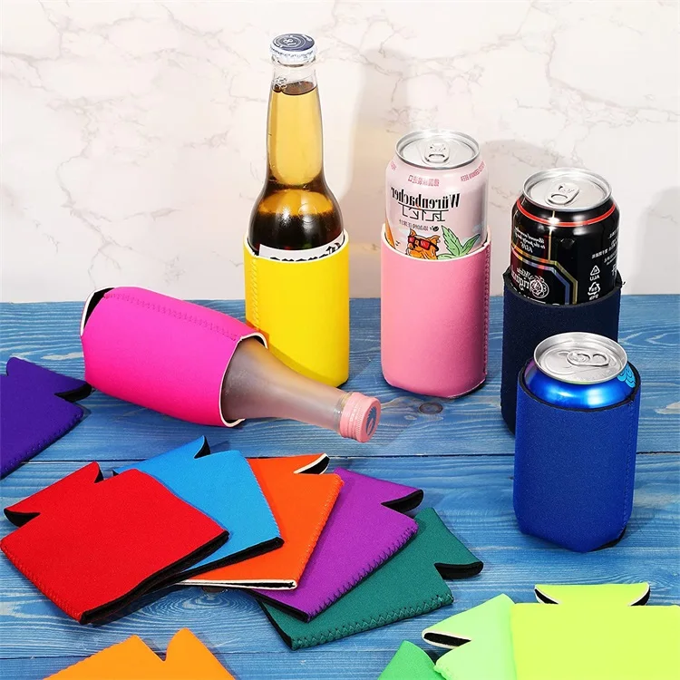 Новое поступление, рекламные сублимационные пустые короткие Кулеры, изолированные неопреновые кулеры для пива, Короткие Кулеры, втулки для HTV