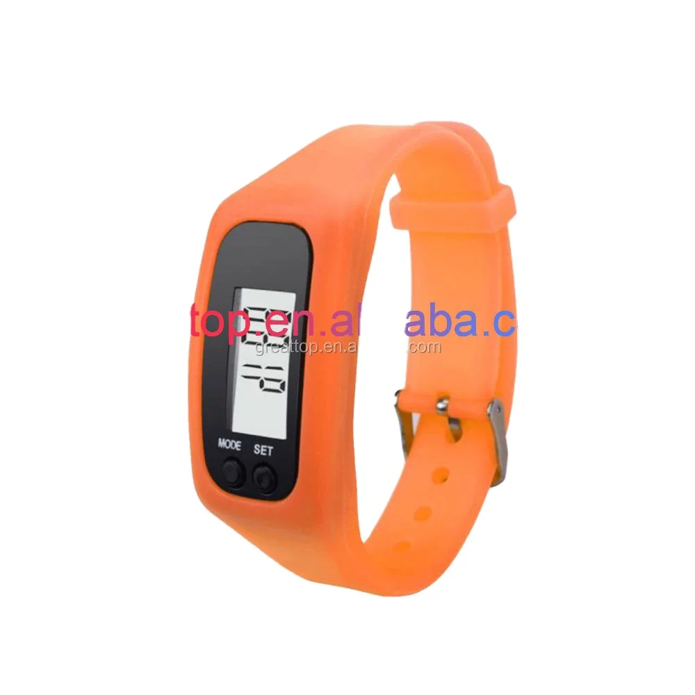 Factory customized high performance running sports wristband pedometer