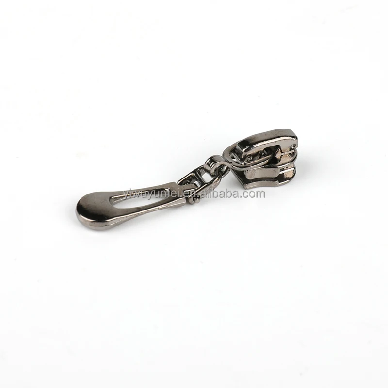 Factory Custom Logo Zipper Pull Tab Zipper Head Accessories Universal Replacement 5# Metal Zipper Slider Puller For Bag Coat