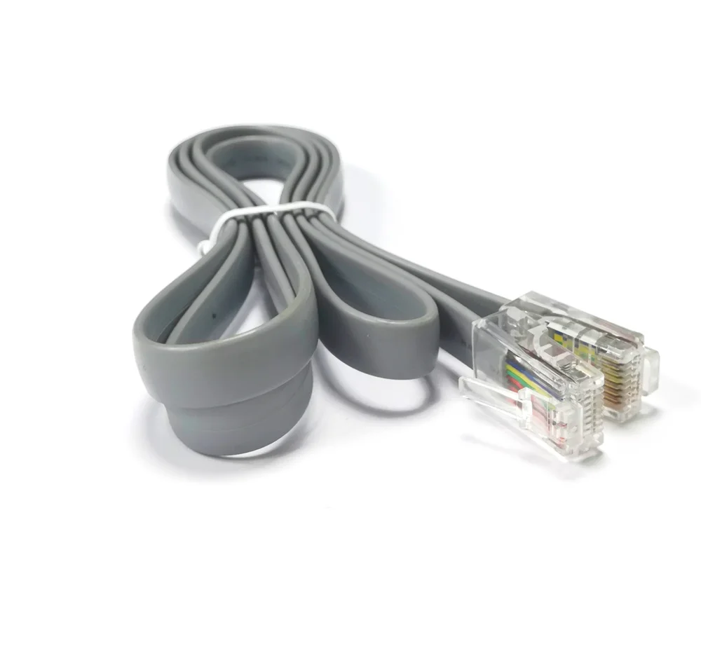 Data Modular RJ45 8 Conductor Phone Wire Telephone Extension Cord Flat Telephone Line Cord