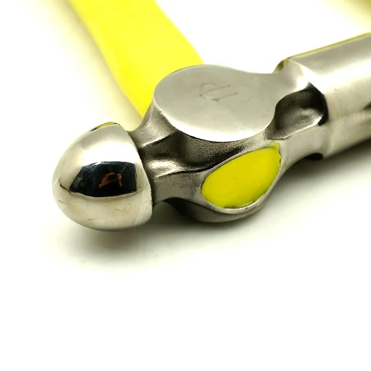 Non Magnetic 304 stainless steel Ball Pein Hammer Peen Hammer With Fiber wooden Handle