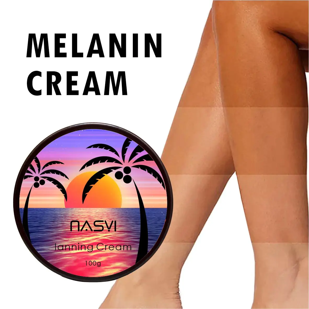 NASYI factory OEM ODM natural organic tanning lotion pure vegan quickly self-tanner cream for tanning beds sunless tan product