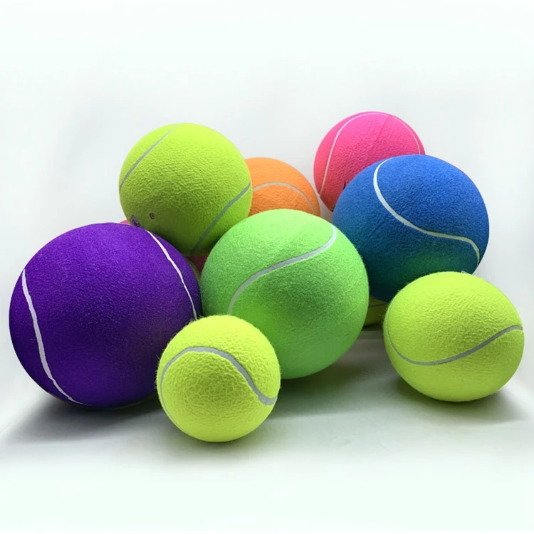 
2021 China Yiwu Hot Sale Soft Custom Durable Heap Large Inflated Beach Tennis Ball For Dog Or Kids Playing 