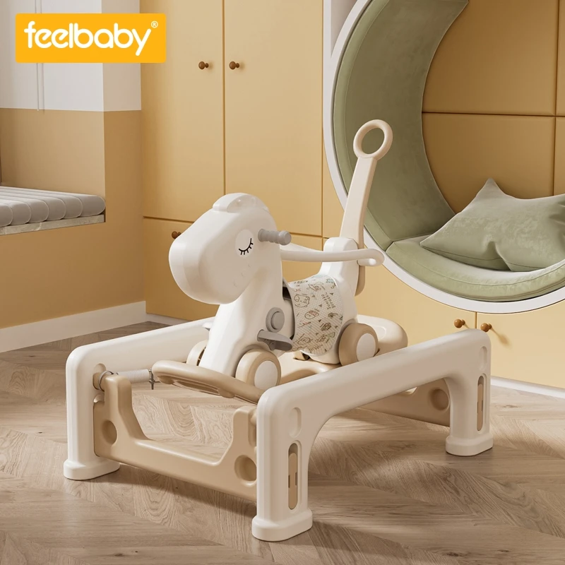 Feelbaby  Rocking Horse Ride On Animal Baby Plastic  Toy