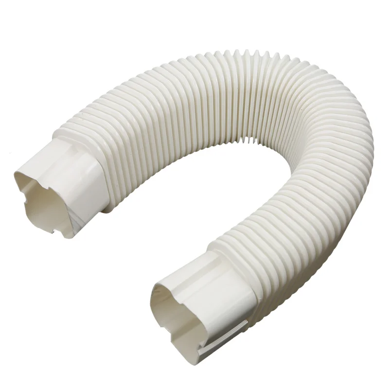High quality plastic flexible air conditioner slim duct pvc pipe cover air conditioner spare parts AC air conditional syst