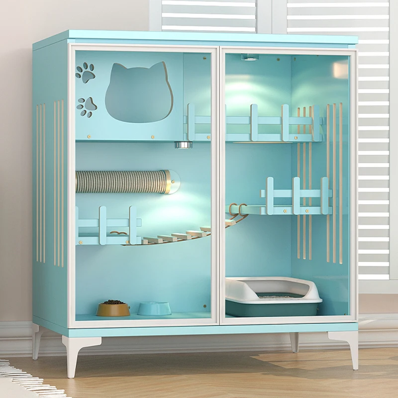 Amazon hot best seller factory price wood luxury cat villa cat cage