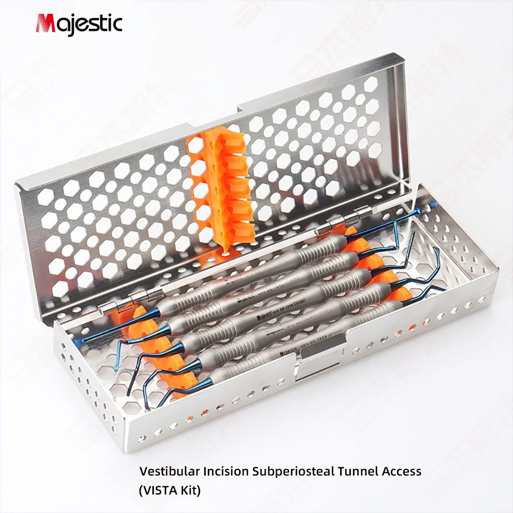 Dental Oral Surgery Vista Tunnel Kit Gum Lift Elevators Tissue Grafting  Periodontal Microsurger Dental Separator