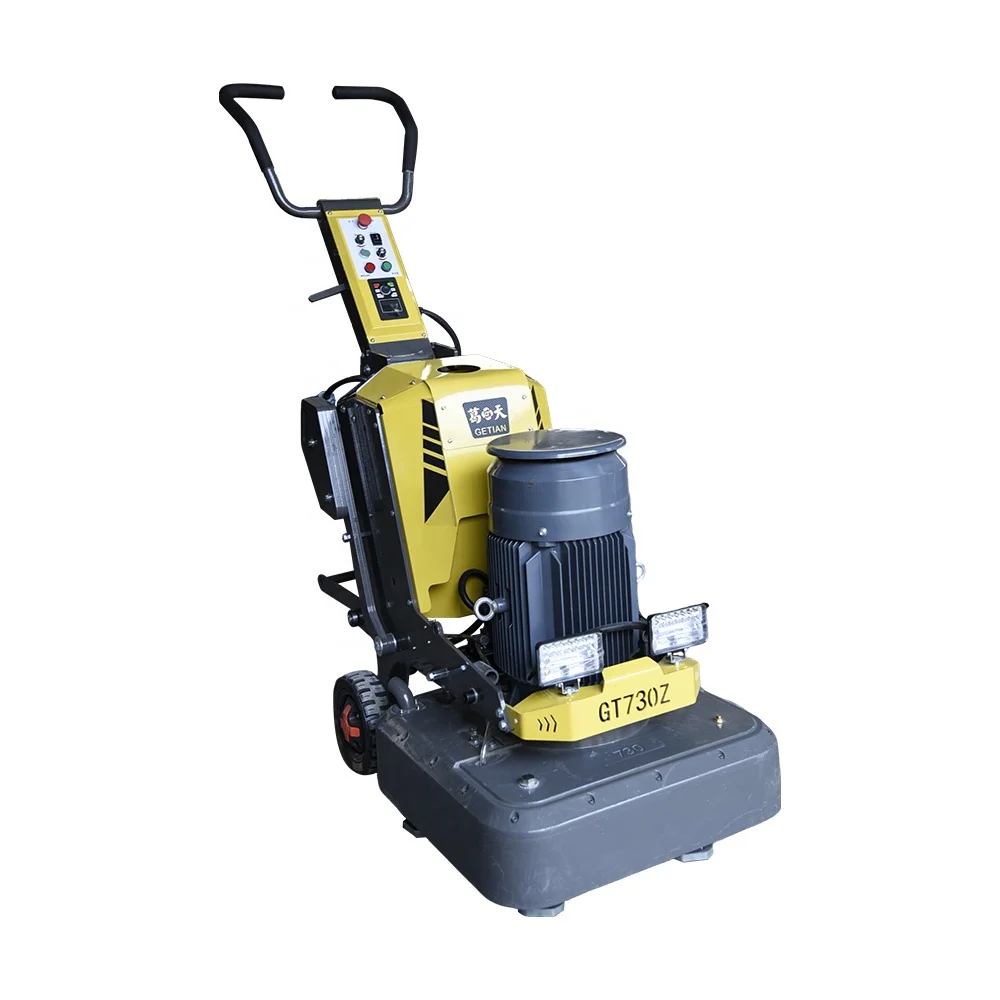 GT730 Semi-Automatic Concrete Floor Polishing Diamond Grinding Machine with Core Motor Engine & Gearbox Home Use