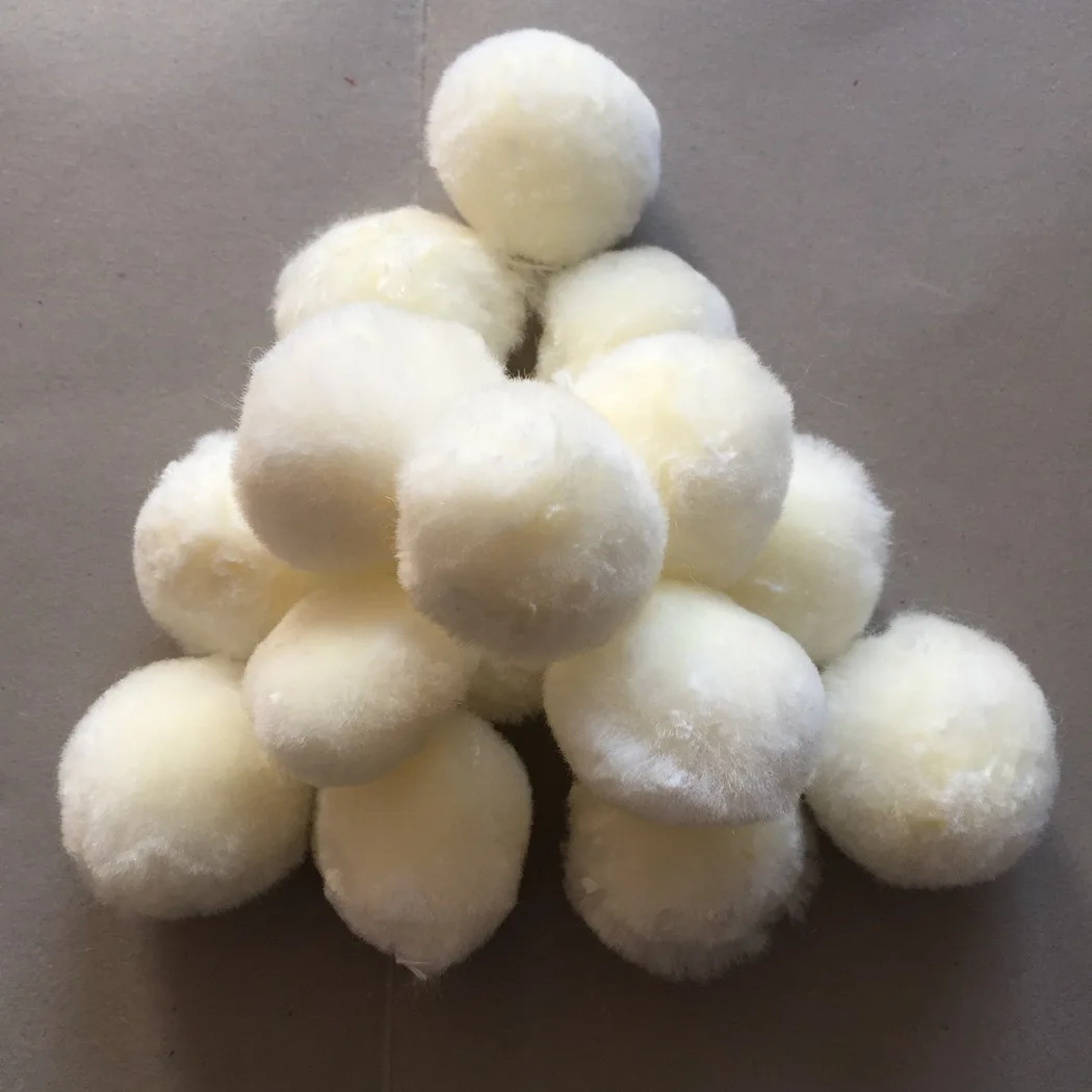 
Fiber ball for circulating water filtration 