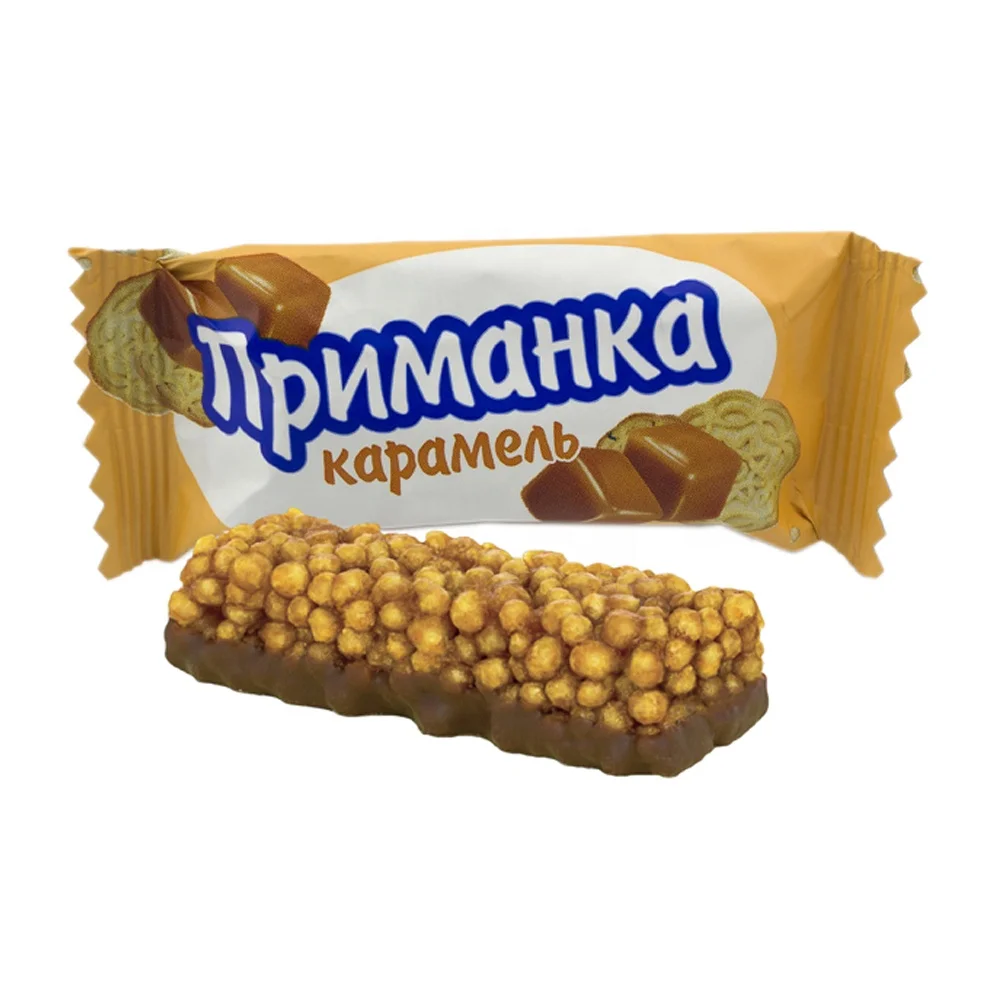  Приманка хрустящие конфеты с покрытием шоколадной глазурью кондитерские