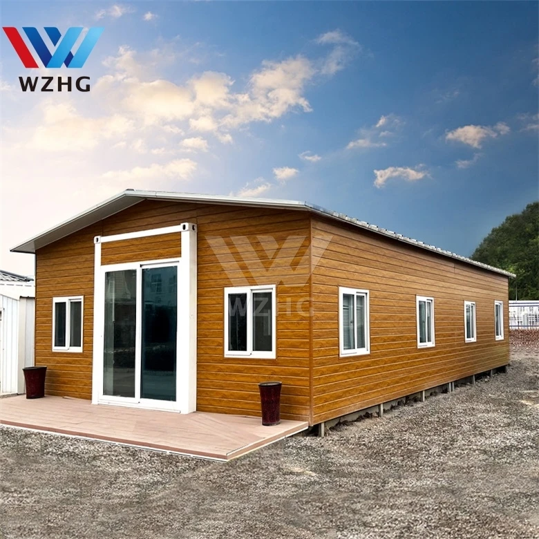 Gable Roof One Bedroom Plan Container Luxury High Ceiling Tiny Folding Shipping Container Houses For Camping Park Tonga