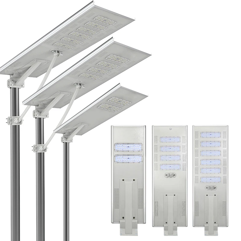Outdoor Waterproof IP65 Aluminum 50W 100W 150W 50 100 150 Watt Integrated All In One Led Solar Street Lights