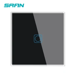 Сенсорный выключатель европейского стандарта, прозрачная стеклянная панель, сенсорный выключатель, 220 В переменного тока, ЕС, 1 2 3 клавиши, настенный сенсорный выключатель