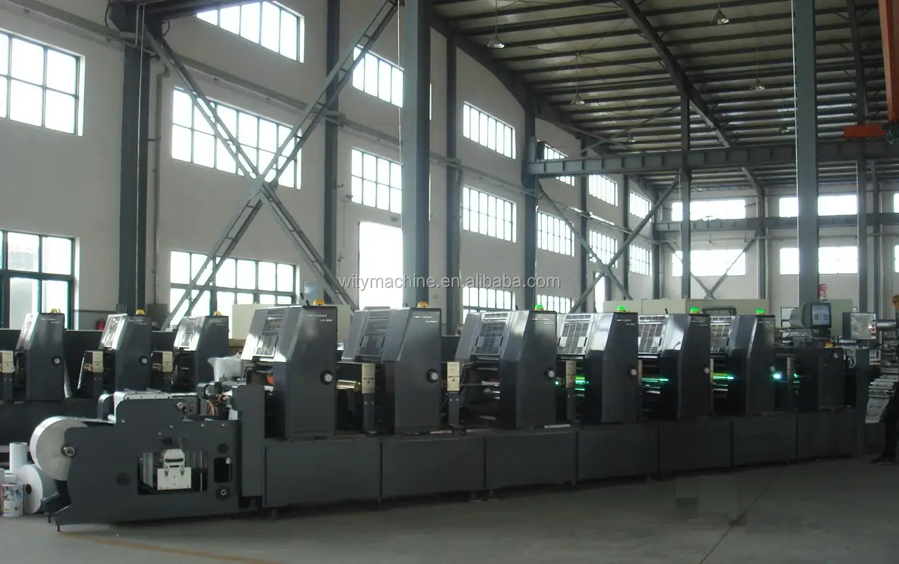 Intermittent Label Offset Printing Machine 4 5 6 8 10 Colors with Servo Control System