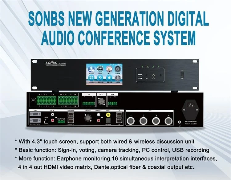 cheap price wired audiovisual conference system discussion digital conference gooseneck 4 conference microphone with mute