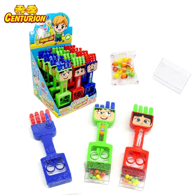 Toy Candy Kids Cute Thumbs Up Pliers Toy Fruit Pressed Tablet Hard Candy Toy