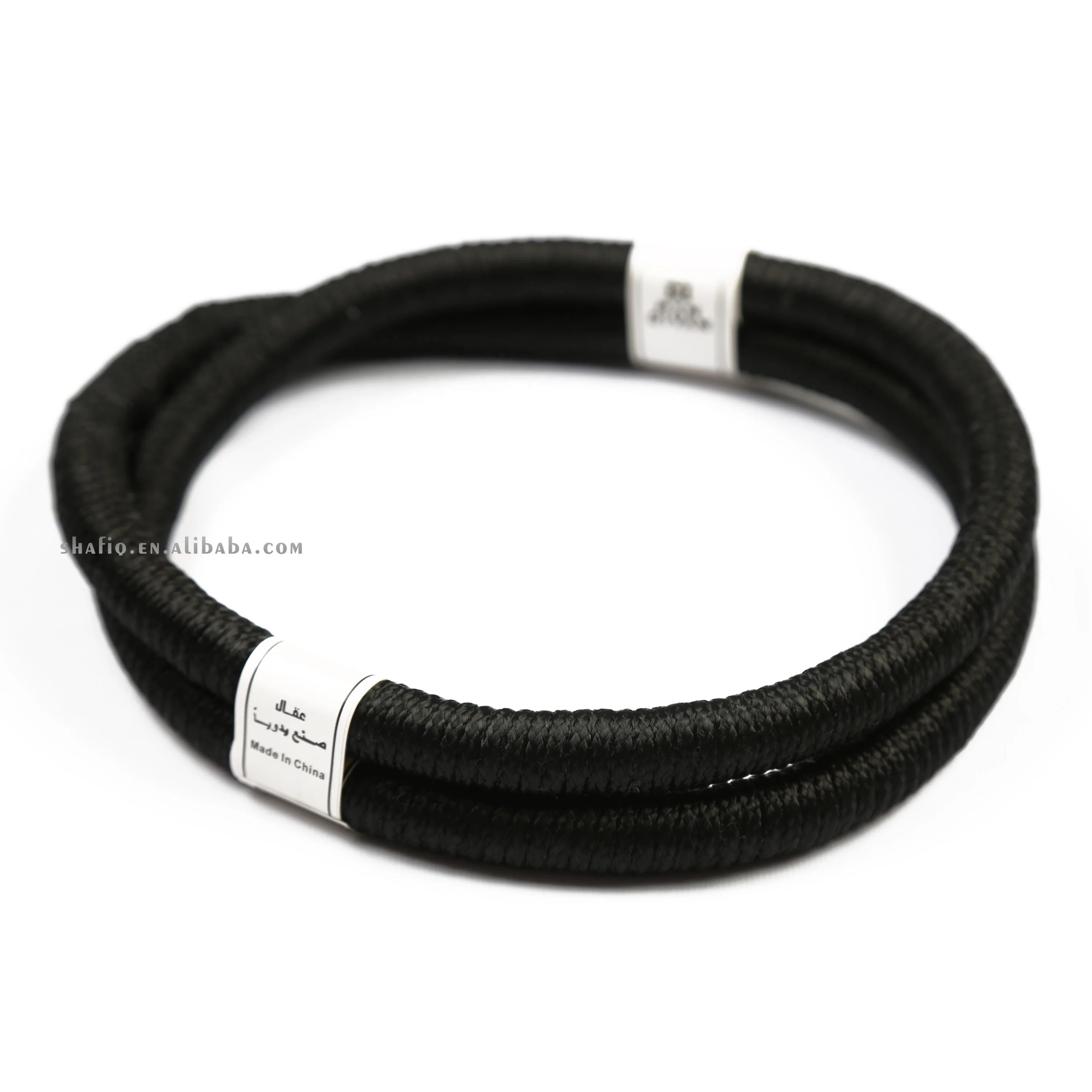 Factory Direct Fancy Desert Saudi UAE Dubai Handmaking Headband Black Igal Egal Agal Keffiyeh Shemagh Scarf Wrap Arab Head Hoop