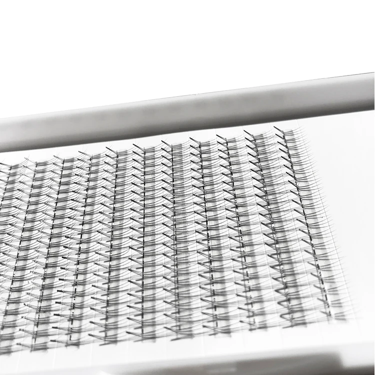 
High Quality Hot Seller 3D And 5D L Curl 0.03 And 0.05 Premade Fan Eyelashes Customized Trays Cards Accept Individual Lashes 