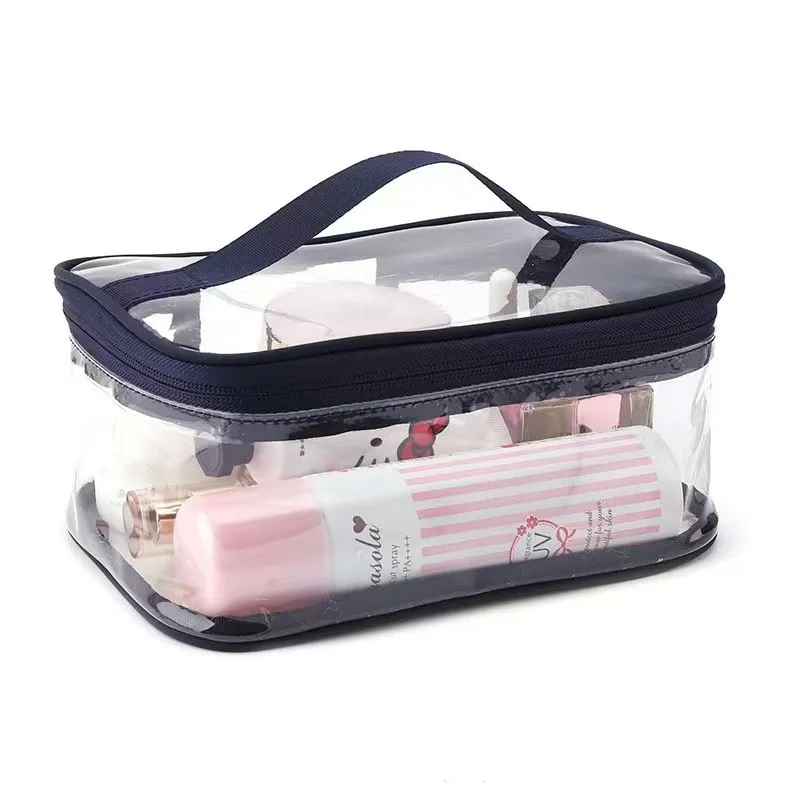 Custom High Quality Waterproof Zipper Travel Bag Pvc Makeup Bag For Women Clear Pvc Toiletery Travel Bag