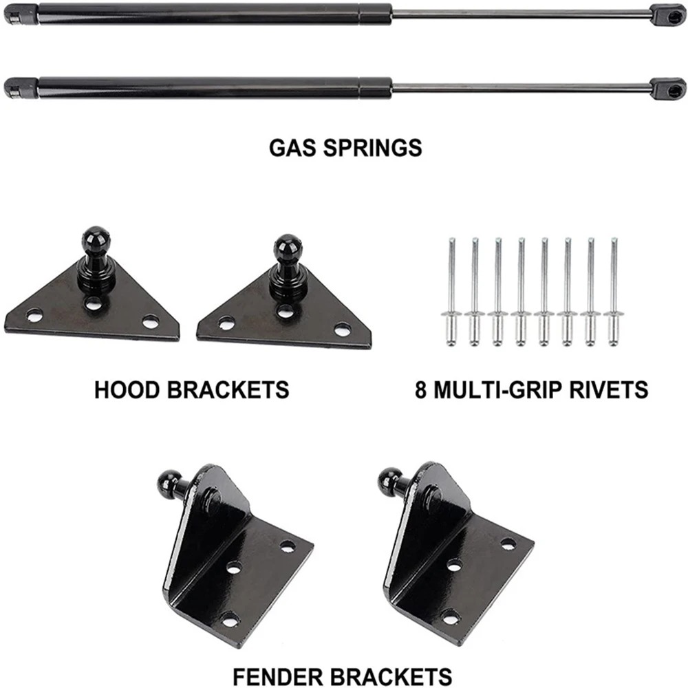 Bonnet Refitted Gas Spring Fits 2016+ Toyota Tacoma Gas Lifting Hood Shock Absorber Kit Accessories Automotive Parts