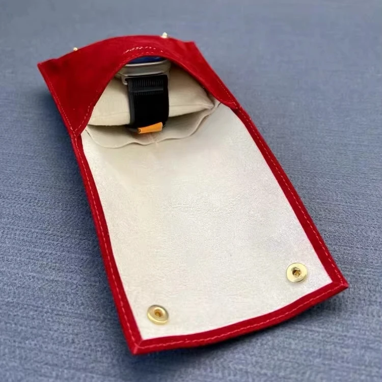 Personalized Leather Watch Case Sleeve Single Watch Storage Pouch Holder Gift Bag for Watch