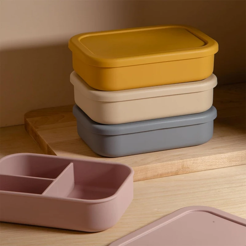 New Arrival Portable Rectangular Food Grade Heatable Lunch Box with Lid Wholesale Bento Box for Lunches