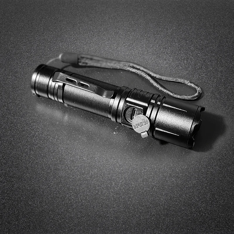 2024 new design hot high power led flashlights rechargeable 18650 tactical flashlight torch light