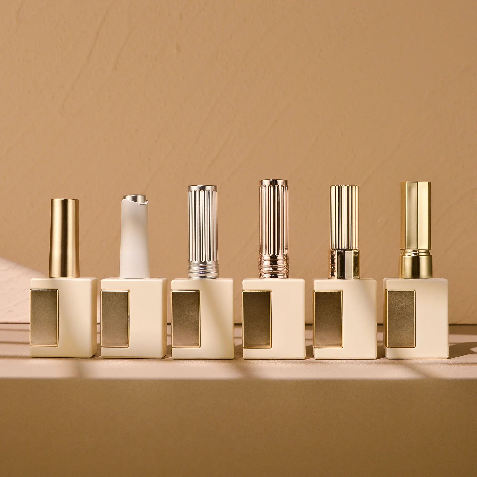 New Empty Blooming Gel Glass Bottle Uv Top Coat Glitter Nail Polish Uv Gel Color Coat Cat Eye Gel Polish Varnish Bottle With Cap