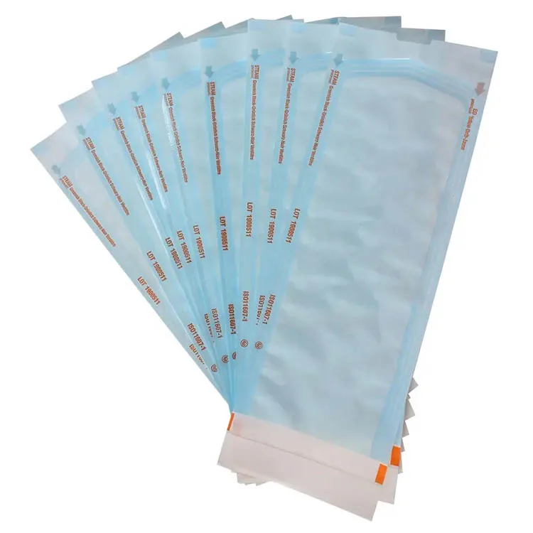 Disposable 90mm X 250mm Self-sealing Sterilization Pouch Manicure Tools Disinfection Autoclave Bag