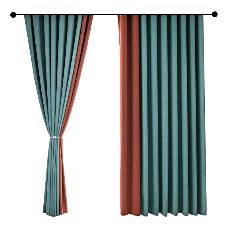 Light luxury Soundproof curtains Household Living Room  Nordic simple bedroom living room shading modern curtains for home hotel