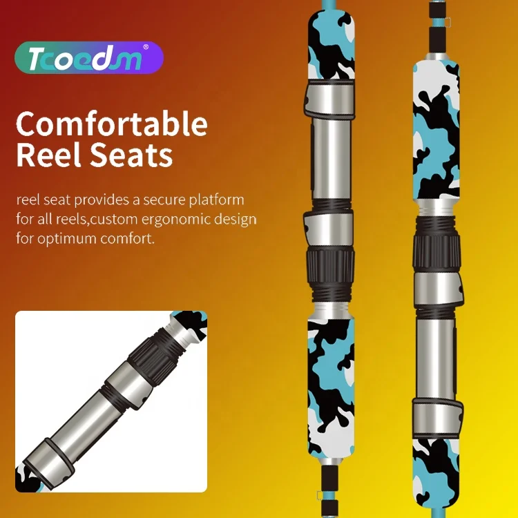 Tcoedm FUJI Guide Reel Seat Metal Butt 168cm Boat Jigging ML M MH Heavy Fast Tip Jigging Troll Fishing Rod