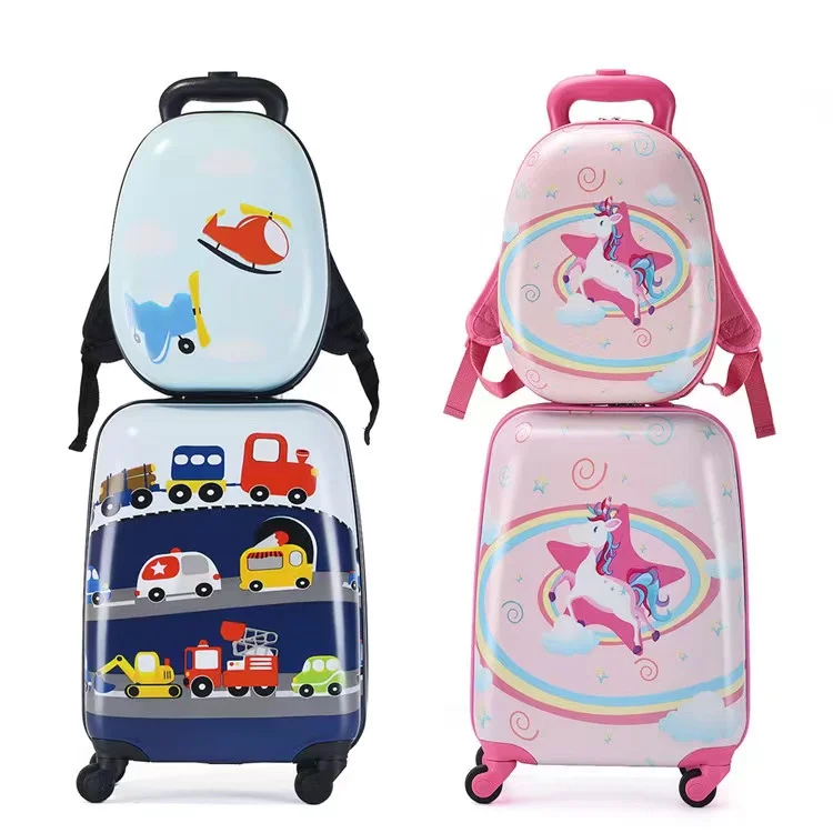 Cuddly Cartoon 13/18inch Kid Luggage Set Travel Rolling Luggage Travel Bags Waterproof Other Backpacks Trolley Kids Suitcases