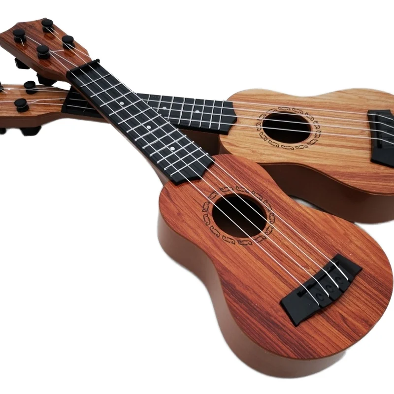 Hot Sale 38cm Musical Instruments Plastic Ukulele Small Guitar Music Toy for Kids