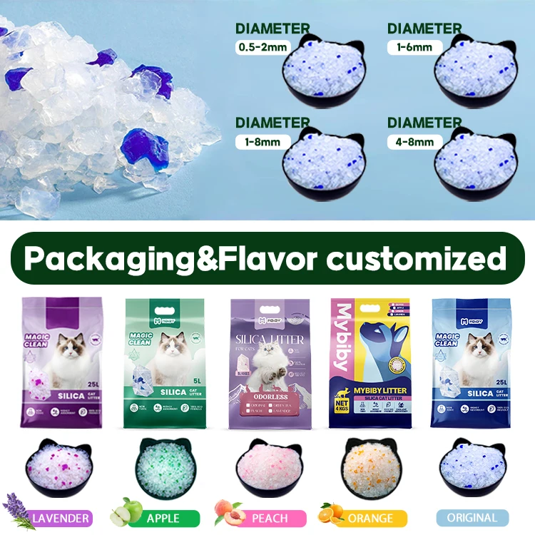 Oem/odm Silica Cat Litter Factory Crystal Cat Litter Silicone Cat Litter oem/odm silica pet litter factory