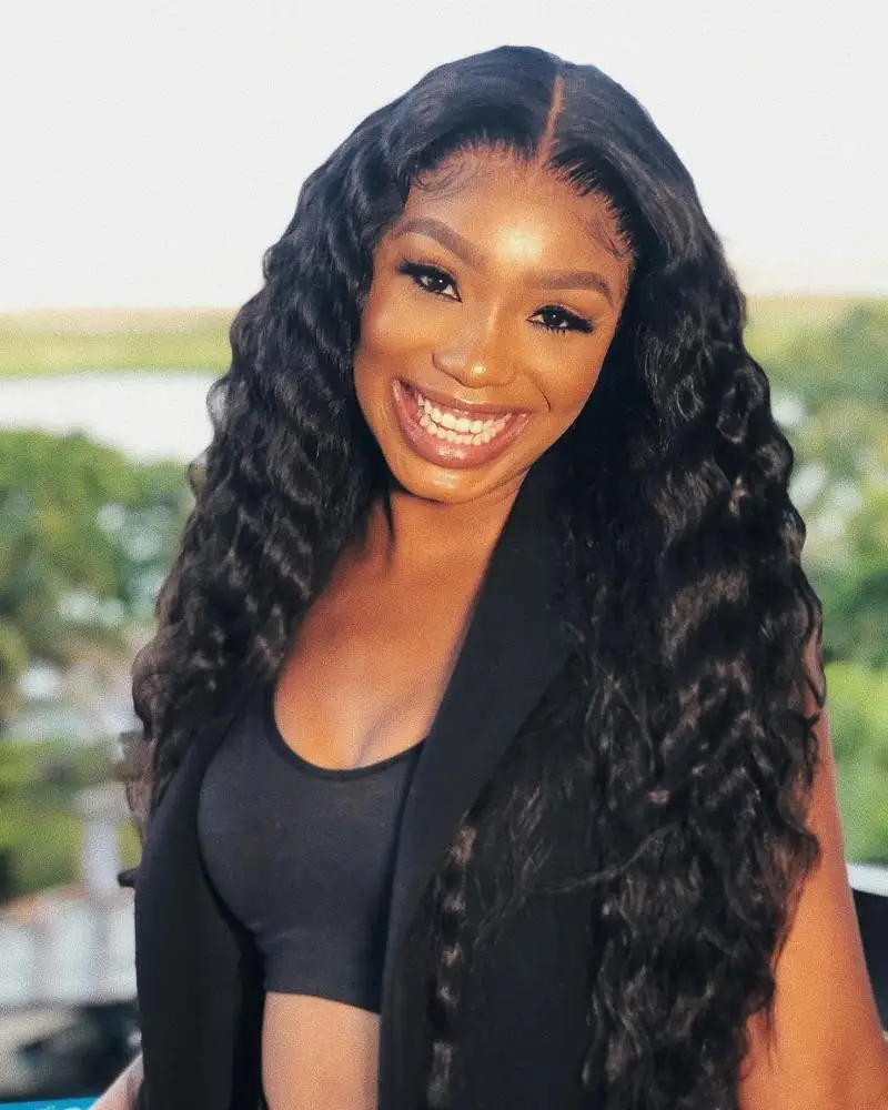 Premier Cuticles Aligned Virgin Brazilian Hair 180% Density Transparent Thin Lace hd Lace Beach Wave 13X6 Lace Front Wig