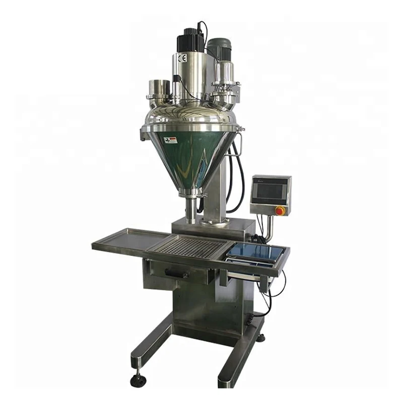 Semi Automatic Servo motor drives screw Dry Chemical powder filling machine/Auger filler to guarantee stable performance