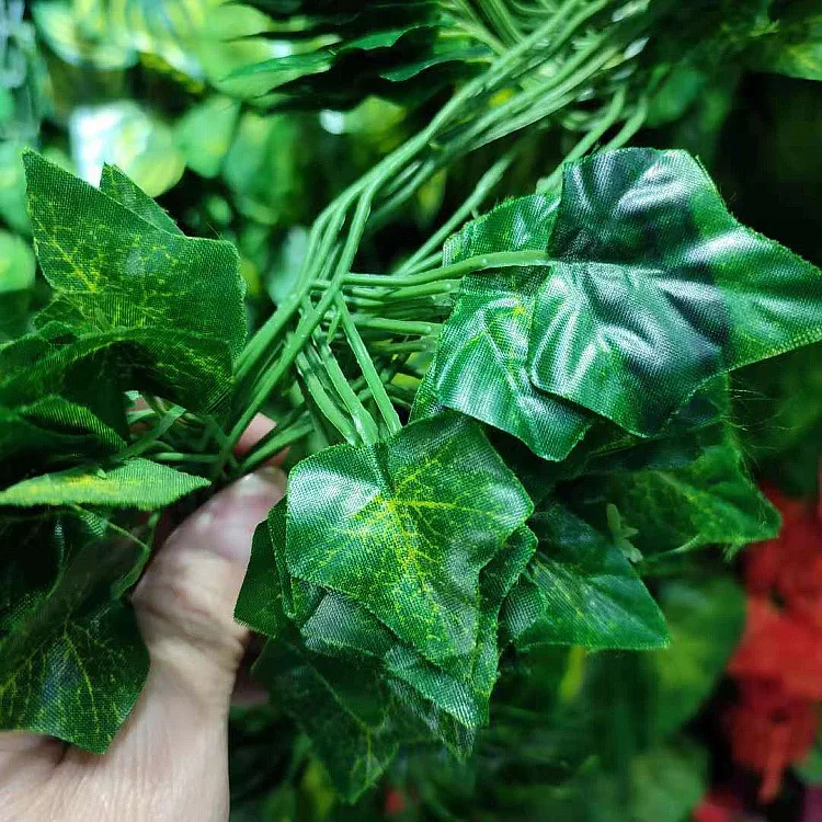hot selling Artificial Ivy Garland Green Leaf Vines Grape Garland Cheap Hanging Plant Vine