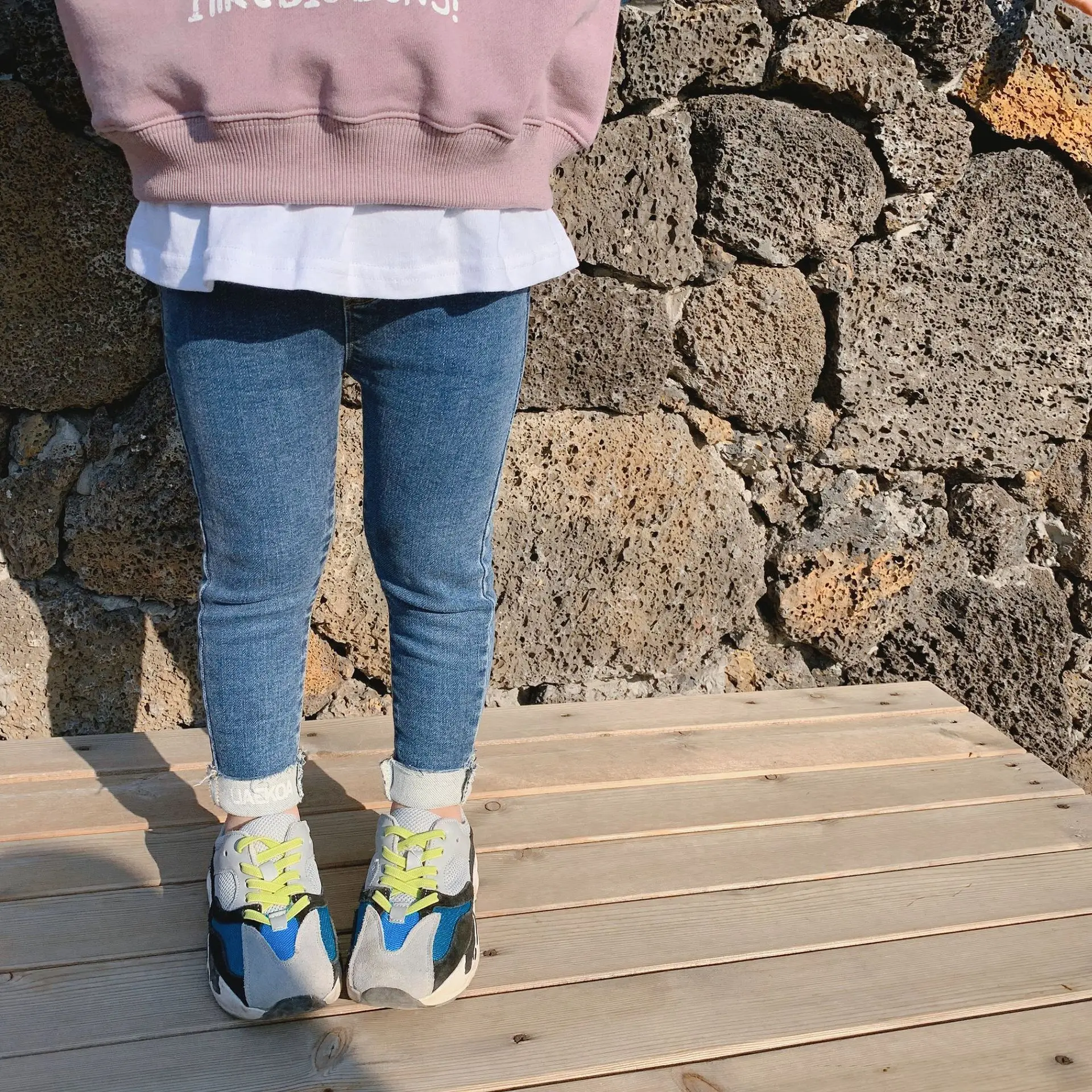 
Spring wholesale baby girl all matching legginge jeans pants 