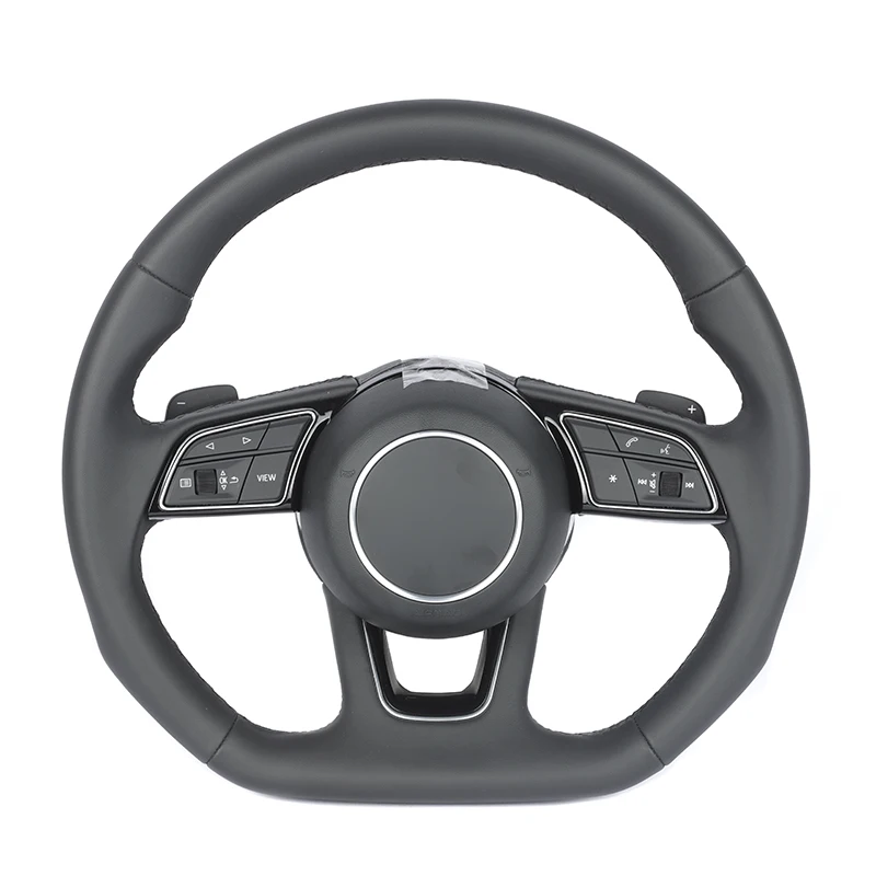 For Audi A1 A3 S3 8v S4 S5 Q5 Sq5 A4 B9 Rs3 Rs4 Rs5 Tt Ttrs R Sport Full Perforated Leather Steering Wheel