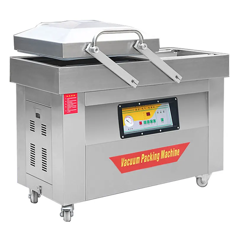 Double Chamber Vacuum Machine Dz-500/600/2Sa Dry And Wet Dual Automatic Food Sealing Vacuum Packaging Machine