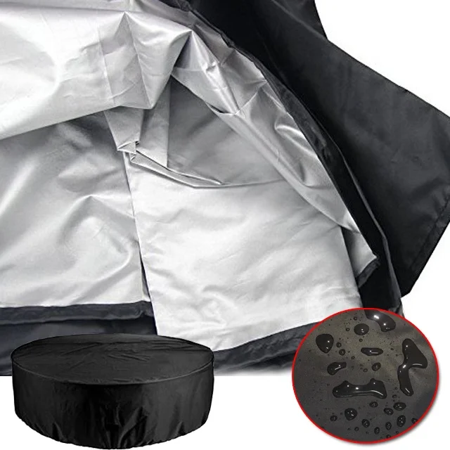 
Round outdoor table and chair protective cover Oxford outdoor garden dustproof terrace furniture waterproof round table cover 